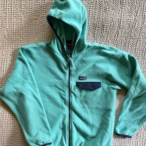 Patagonia Kids Teal Fleece Hoodie